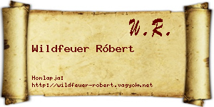 Wildfeuer Róbert névjegykártya